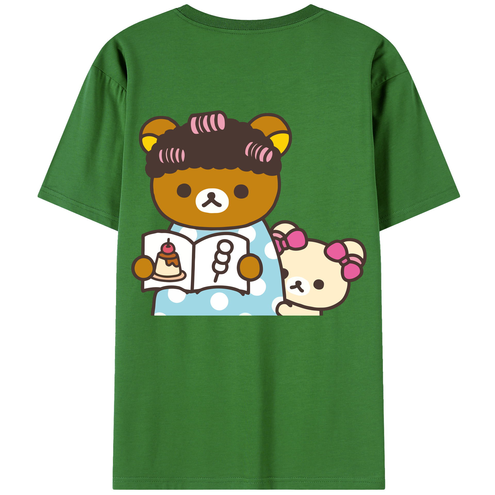 （画像用） リラックマ リラックマ キイロイトリ Rilakkuma Korilakkuma Kiiroitori レディース半袖Tシャツ(バックプリント)